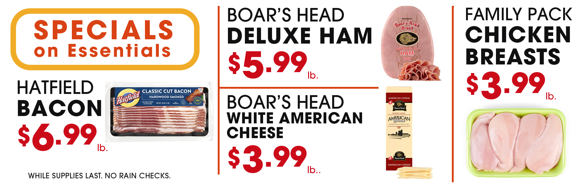 Fresh meat specials at Foodie's Markets Boston